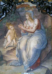 Innenraum der Madonna della Ghiara, Reggio Emilia, Emilia-Romagna, Italien